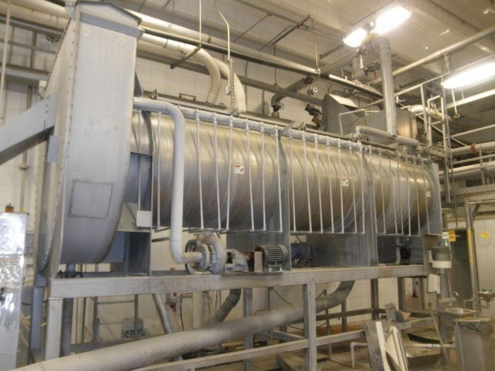 Idaho Steel, Blancher Screw, 48" x 18', Stainless Steel, Steam Injection