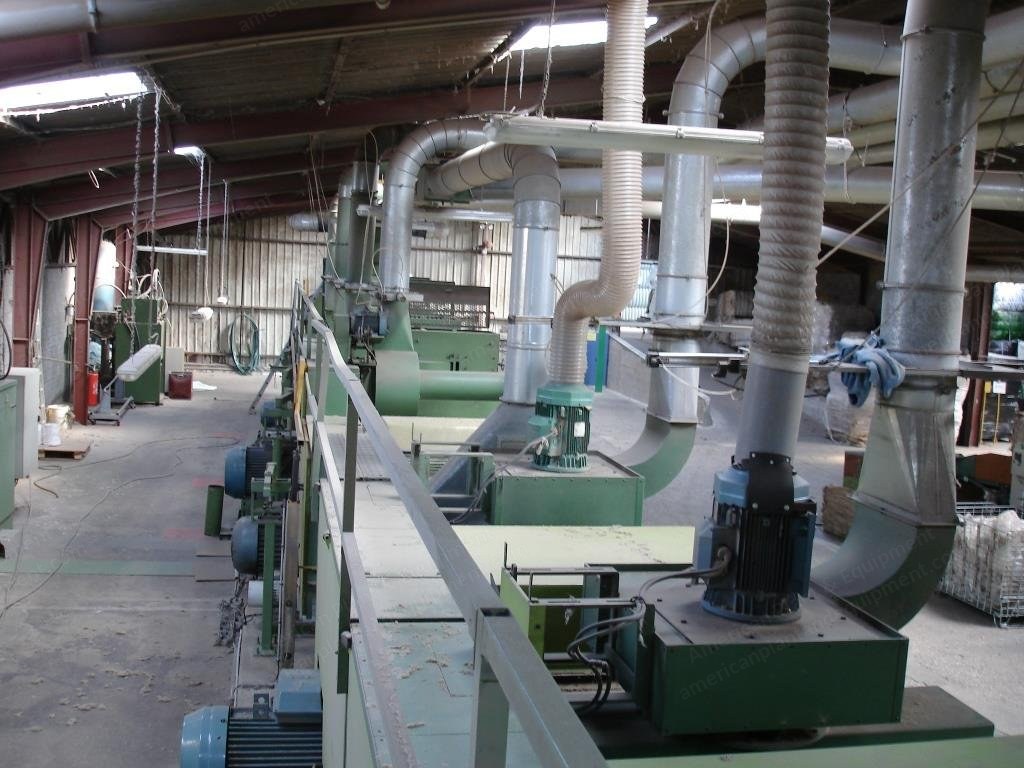 Laroche, Margasa, Rag Tearing Machine Line, 6 Drums, Pierret Guillotine, 6 Tons Mixer