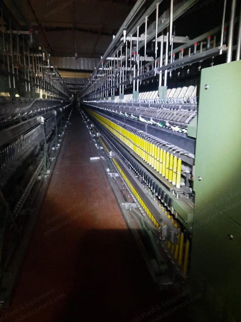 Zinser, 450, 2002, Ring Spinning Frame, Linked with Murata Winder, 1008 Spindles, 58mm Ring Diameter