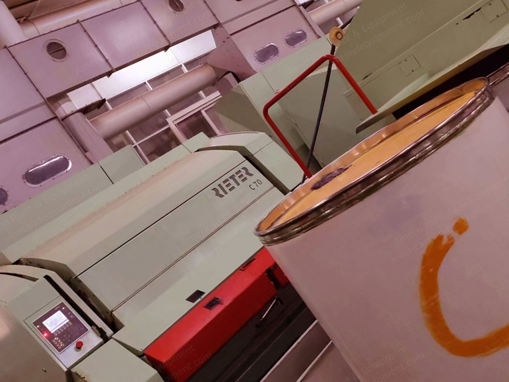 Rieter, C70M, 2015, Can Diameter 1100x1000mm, with Auto Leveler, Chute Feed, Integrated Grinding System