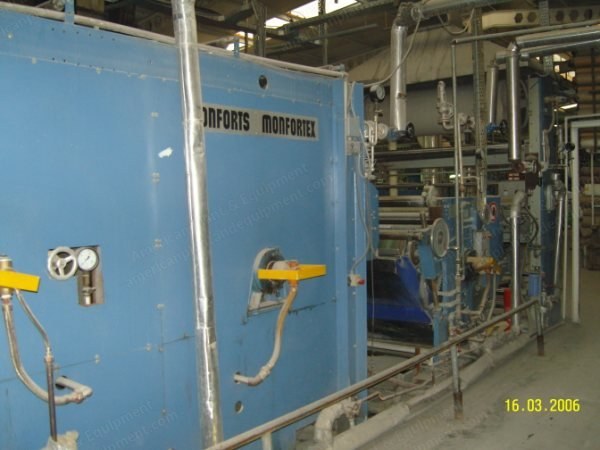 Monforts Sanforizer, 1999, 1800mm, Steaming Unit, Rubber Belt Section