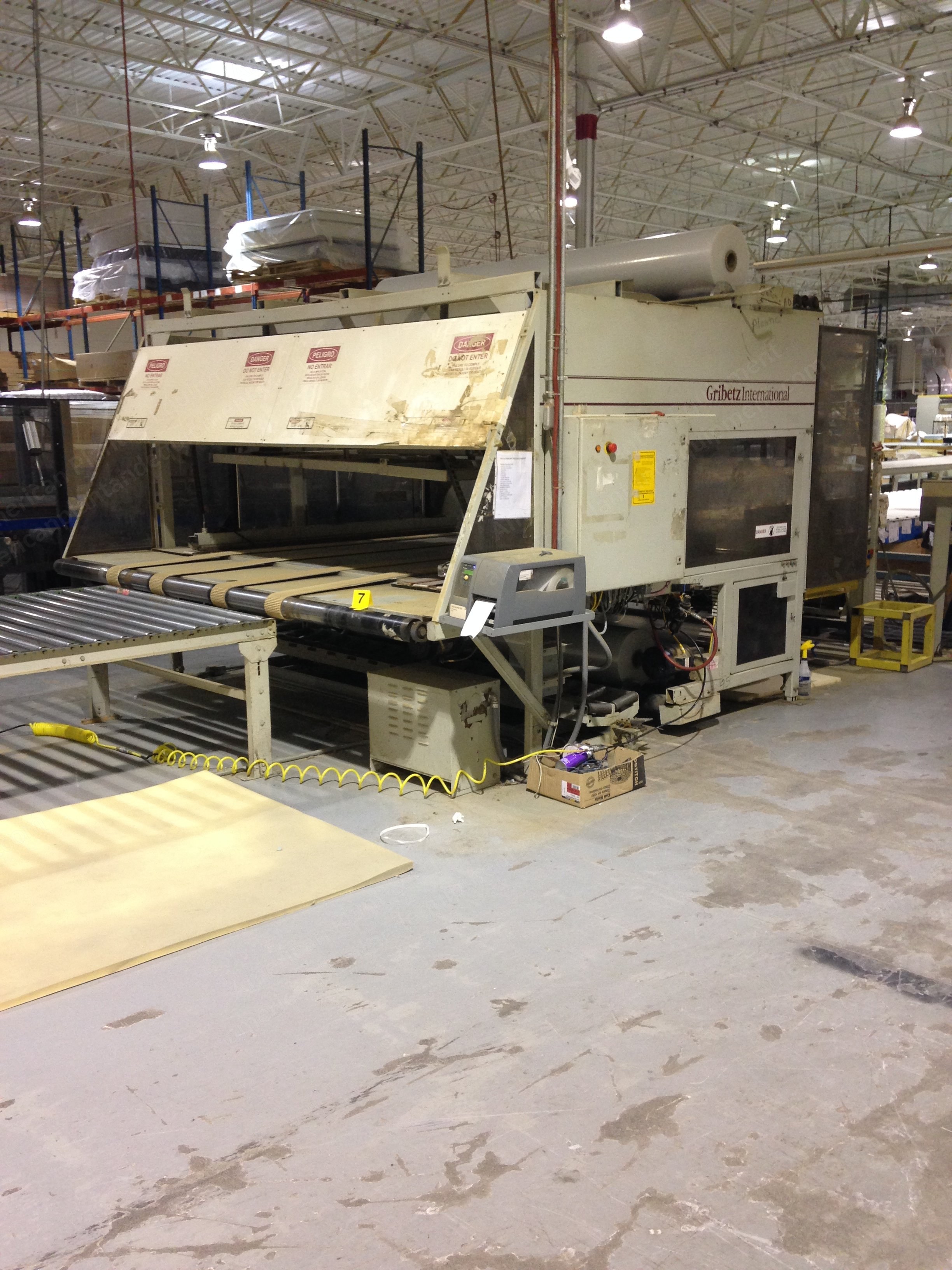 Gribetz, Wrapper, 20 inch, with Metzgar Conveyors and Samuel Strapping System