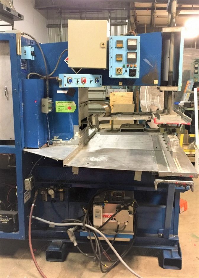 Hall, 10 kW, 30" Deep Throat Press, 12x54" Bedplate, 1x48" Sealing Bar
