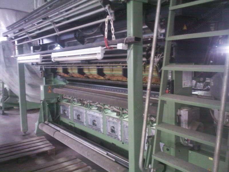 Karl Mayer, RJSC 4 F-NE, 1996, Raschel Knitting Machine, 3200mm Width, Gauge 18