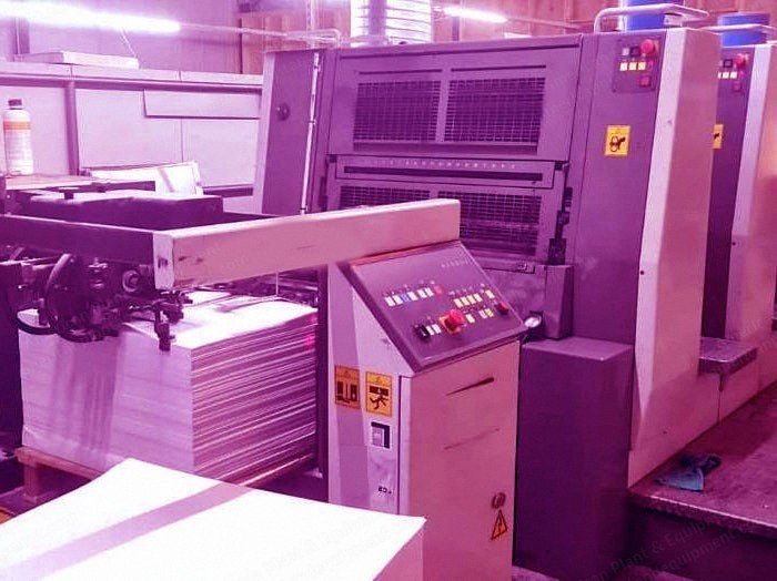 Komori, LS 429 CX, 2012, 74x53 cm, 4 Colors, Varnishing Unit, IR Dryer