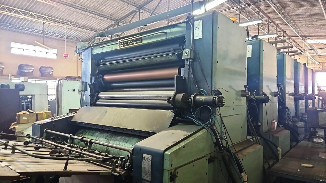 Planeta, P 78, 1972, 6 Colors, Coater Unit, 1100x1600mm