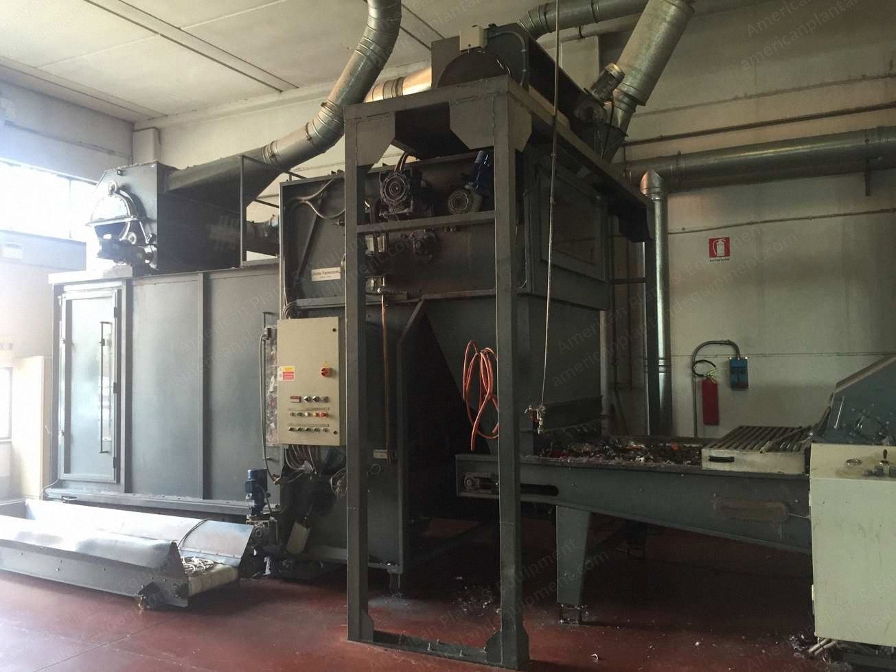 Italiana Rigenerazione Tearing Plant, 2000mm Working Width, 6 Drums