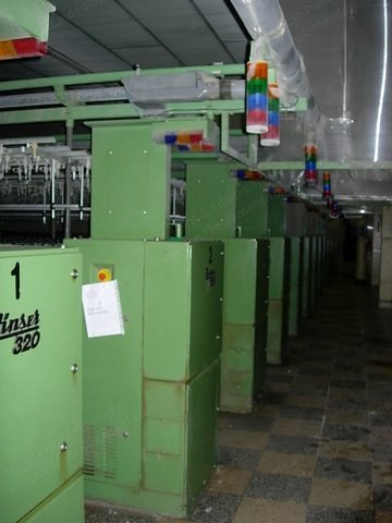 Zinser, 320, 1992, 1000 Spindles, 75mm Gauge, 45mm Ring Diameter, SKF PK 235 Draft Arm