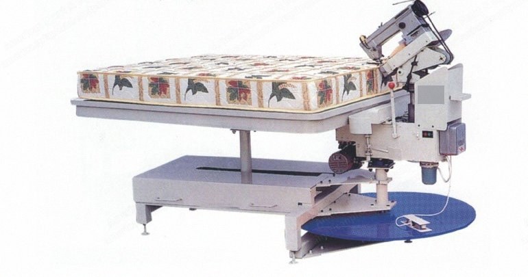 NovaStar, MB122, Tape Edge Machine with Platform, 1500x2000mm Table, Chainstitch 300U Sewing Head