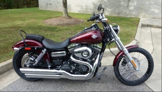 Harley-Davidson, FXDWG Dyna Wide Glide, 2015, 1690cc, 6-Speed, Mysterious Red Deluxe