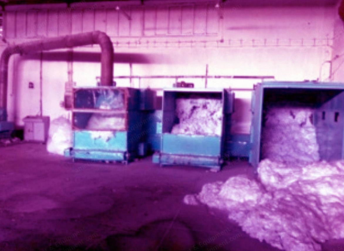 Bonino, Automatex, Mohr-Fleissner Thermobonding and Spray-Bonding Line, 1990, 3200mm Working Width, 350 kg/h Capacity