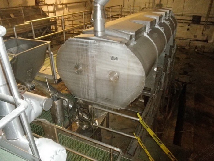 Dual-Screw Blancher, 30" x 20', Stainless Steel, 2 HP