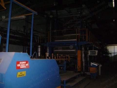 Ira Griffin, Indigo Slasher Dyeing Line, 2000, 1700mm, 13 Tubs, with Reed Chatwood Warper