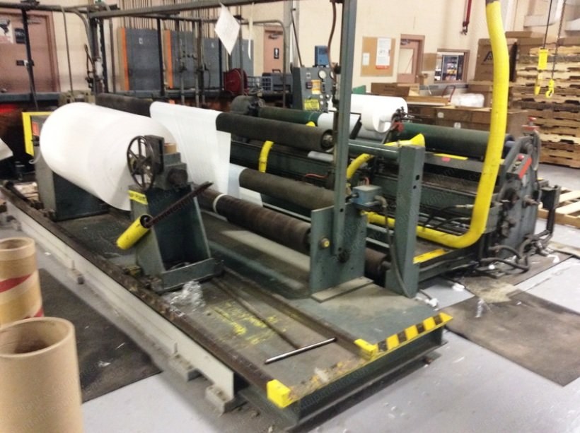 Dusenbery, Model 800, 128" Slitter Rewinder, 40" Max Rewind Diameter, 1500 FPM