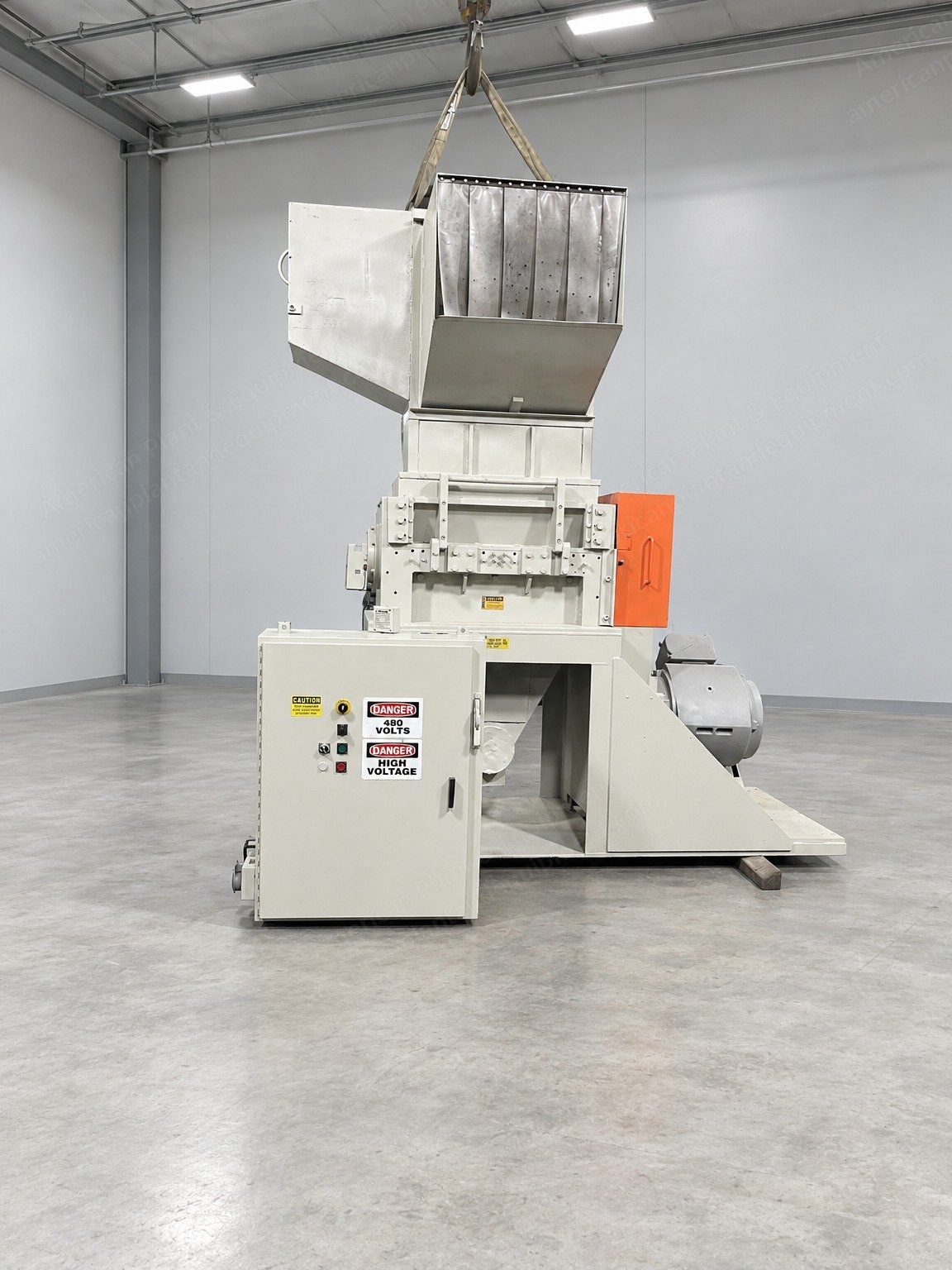 Cumberland, 37B, Granulator, 100 HP, 18 x 37 Inch Cutting Chamber, 3 Knife Open Rotor, About 2,500 lb/h