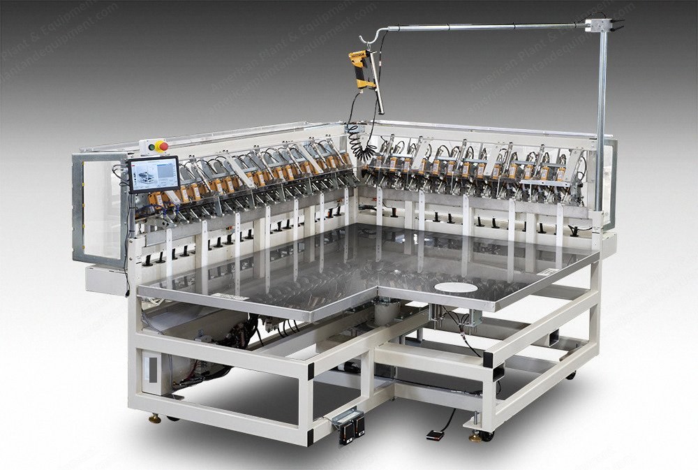 NovaStar, MA247, Automatic Ergonomic Foundation Cover Stretch and Staple Machine, 220V 1-Phase, 60x105x92 Inches