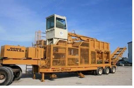Rome, 3300, Waste Shredder, 450Hp CAT 3406 Diesel Engine, Cab Controls, Loader/Grapple
