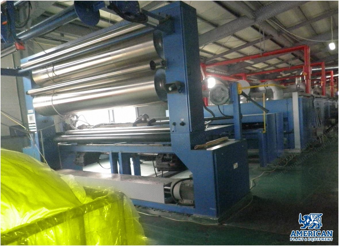 Ehwa, 10CH-2BM-TOH-PHR-3400, 2008, 3400mm Working Width, 10 Chambers, Oil Heated, Horizontal Pin Chain