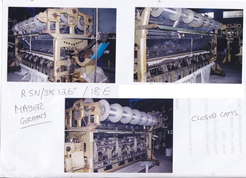 Karl Mayer, R5N, Multi-Purpose Raschel Machine, 126 Inches, Closed Cams, 6 Ground Bars