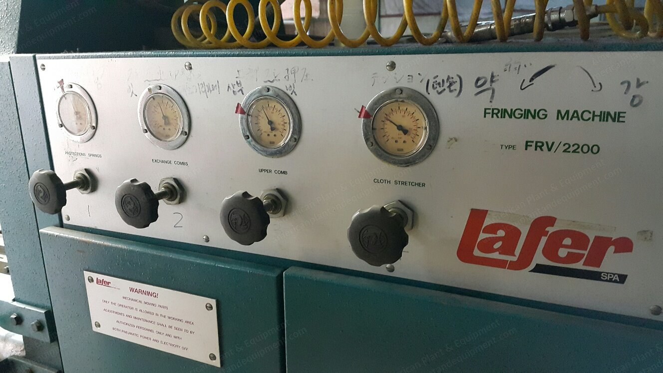 Lafer, FRV-2200, 1995, Fringing Machine for Cord Twist, Working Width 2200mm
