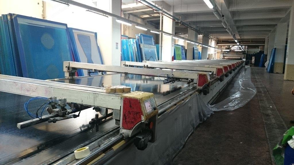 Reggiani, Prima 320/48/15, 2005, Flat Bed Printing Machine, 3200mm Width, 15 Colors, Gas Heating
