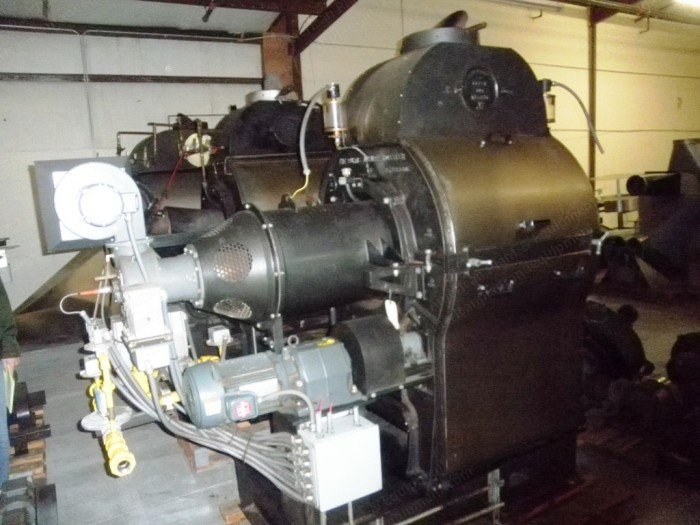 Jabez Burns, Jubilee Roaster, 300 lbs Batch Capacity, Complete with Cooling Table and Destoner