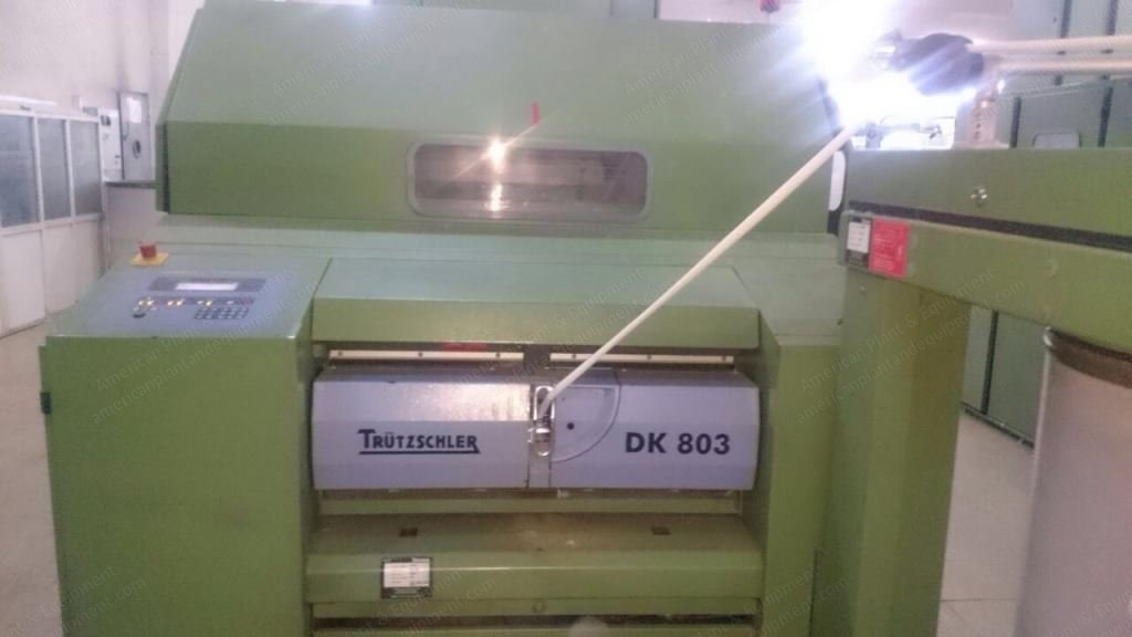 Trutzschler, DK 803, 1997, KH 950/100 Coiler, DFK 538 Chute Feed, 1000mm Can Diameter