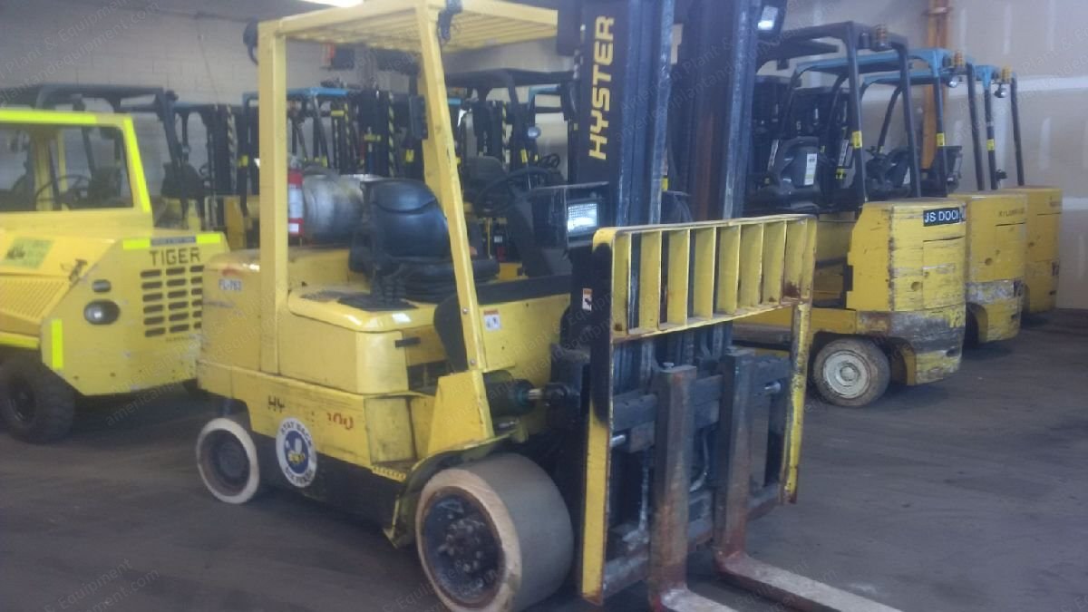 Hyster, S100XM, 2005, 10000 lbs Capacity, 185" Triple Mast, Sideshifter, LP Gas