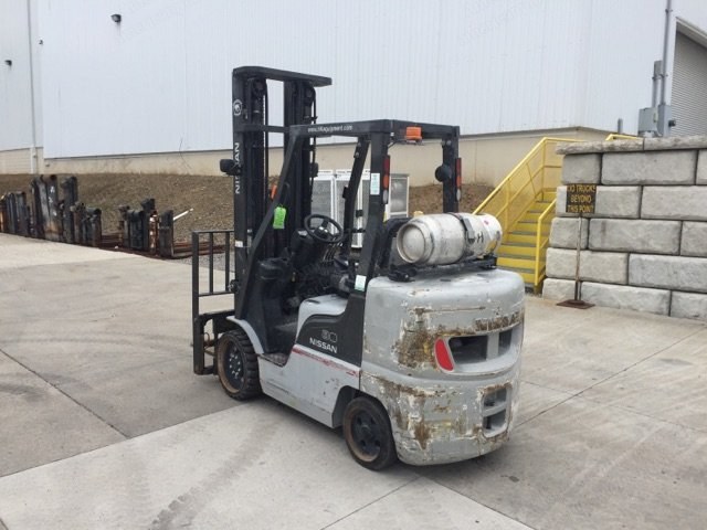Nissan, CF80, 2012, 8000 lbs Capacity, LP-Powered, 42 inch Forks