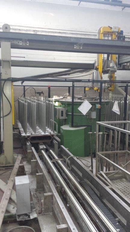 Loris Bellini, Complete Dyeing Bobbin Plant, 28-Machine Line, with Dryers, Spin Dryers, and Robot