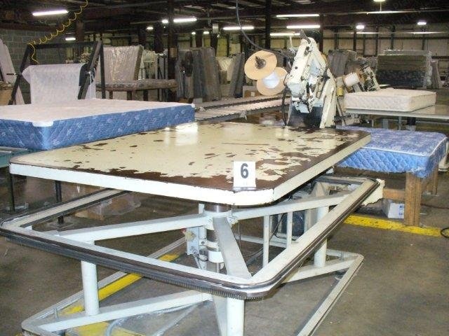 James Cash, 72 SNM, 2001, Tape Edge Machine, Singer 300U Sewing Head, 53x74 inch Table