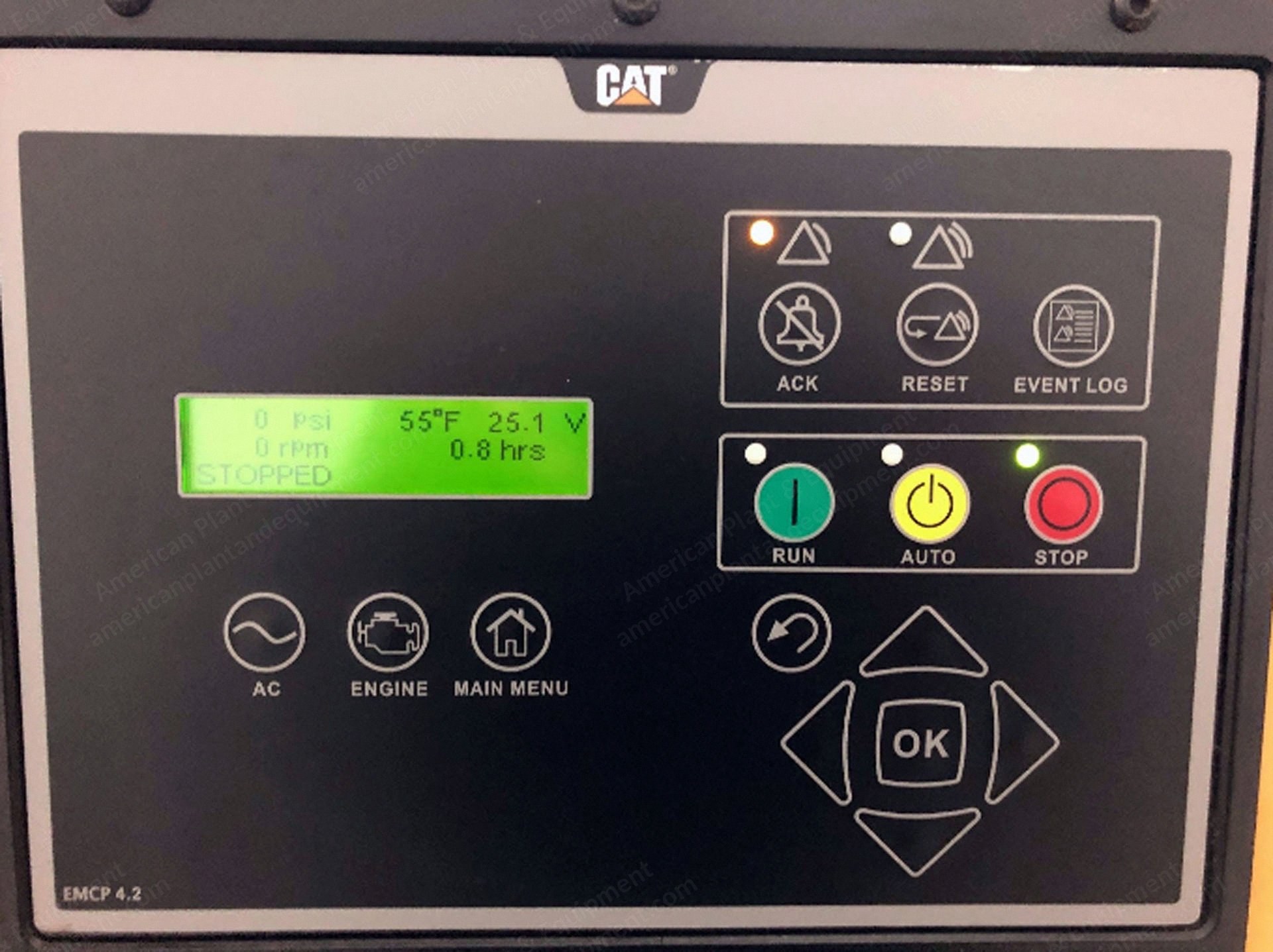 Caterpillar, C15, 2018, 500 kW, 60 Hz, 480V, Open Skid Mounted