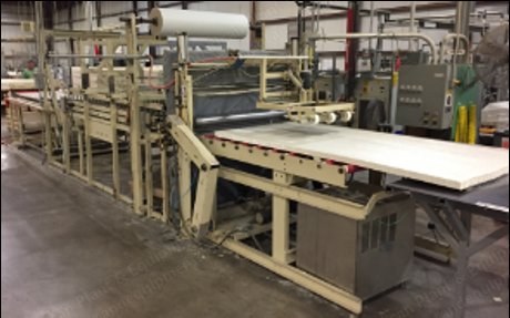 Consolidator, Single Sheet Operation, Hot Melt Scrim Application, 2600x9500x2400mm