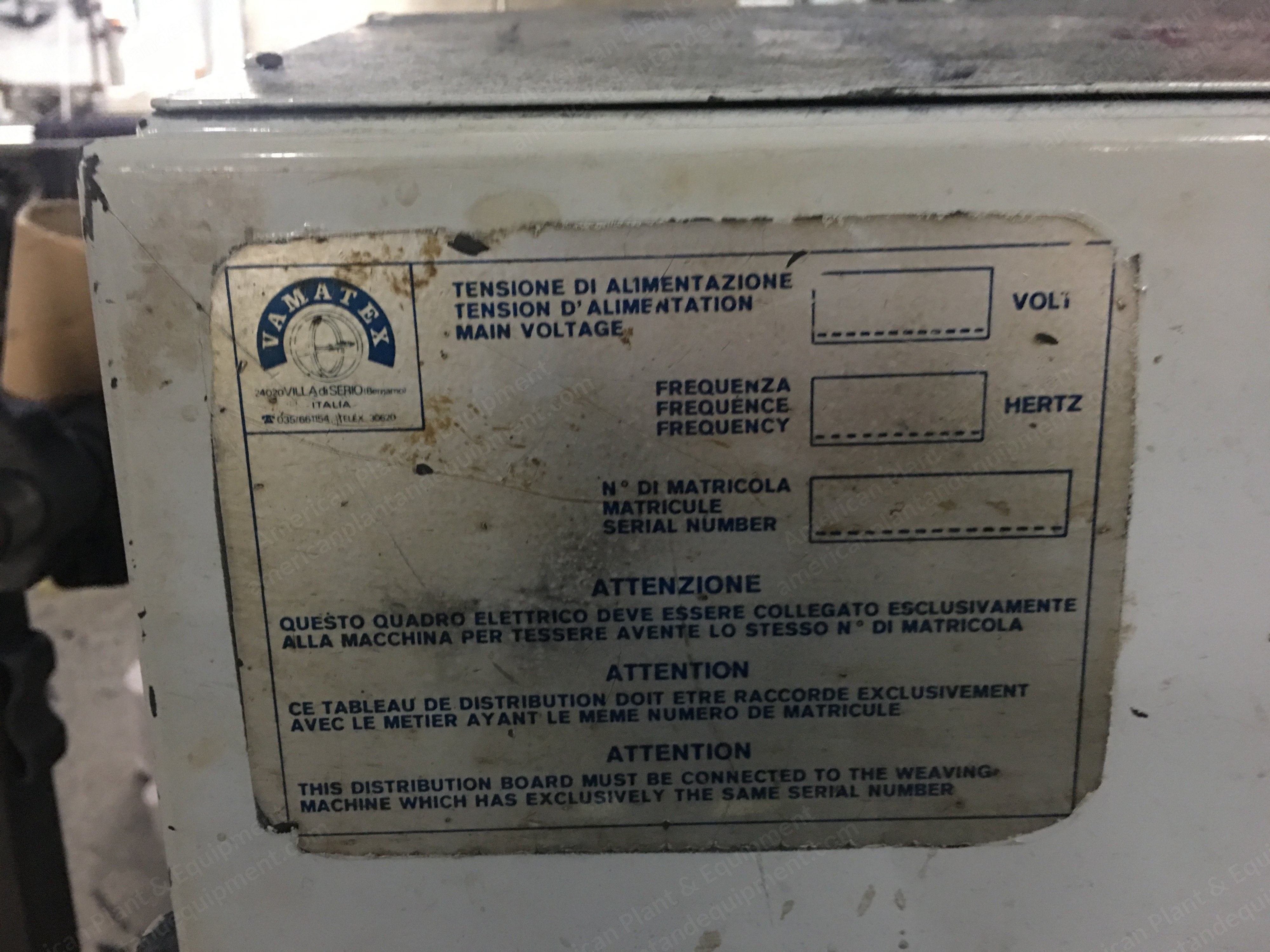 Vamatex, P401, 1997, 1900mm Width, Fimtextile HP700 Dobby