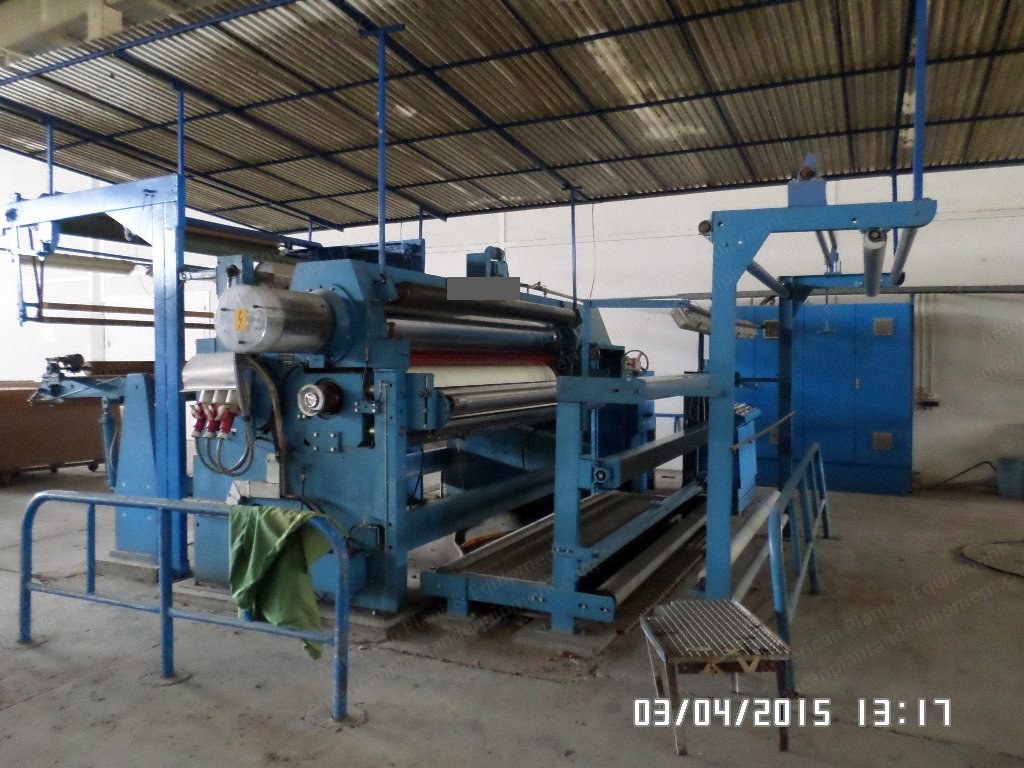 Ramisch Kleinewefers, RKK-3100, 1996, Calender for Woven Fabrics, 2800mm Working Width, 3 Bowls, Electric Heated