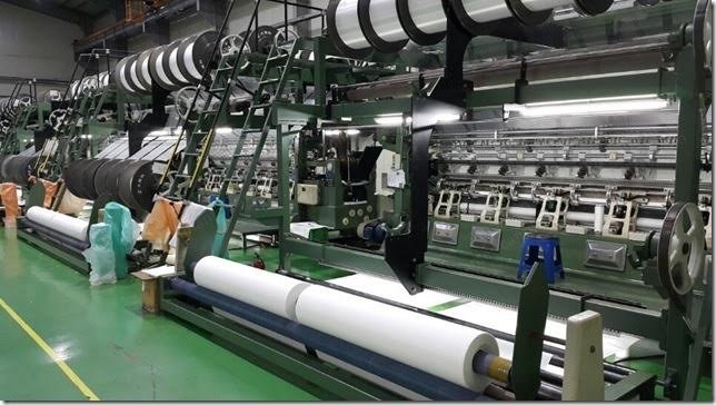 D N D Korea, Double Raschel Machine, 2011, 135 Inches, 7 Bars, 22 Gauge