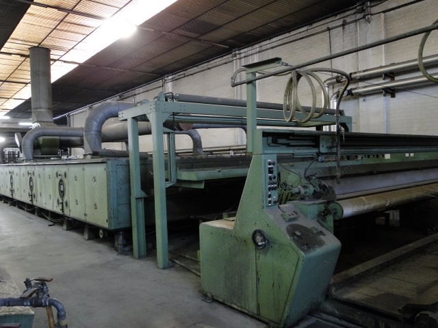 Artos, Nonwoven Back Coating Line, 4000mm, 6 Thermoil Heated Chambers, Kusters Padder