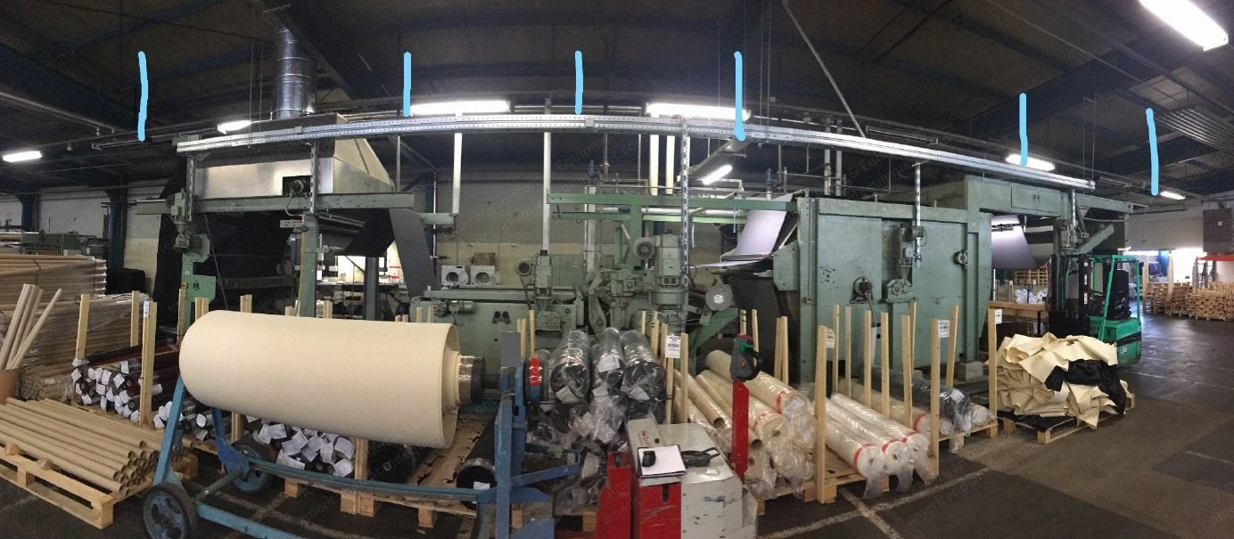 Monforts Sanforizing Line, Working Width 1900mm, Total Length 18200mm