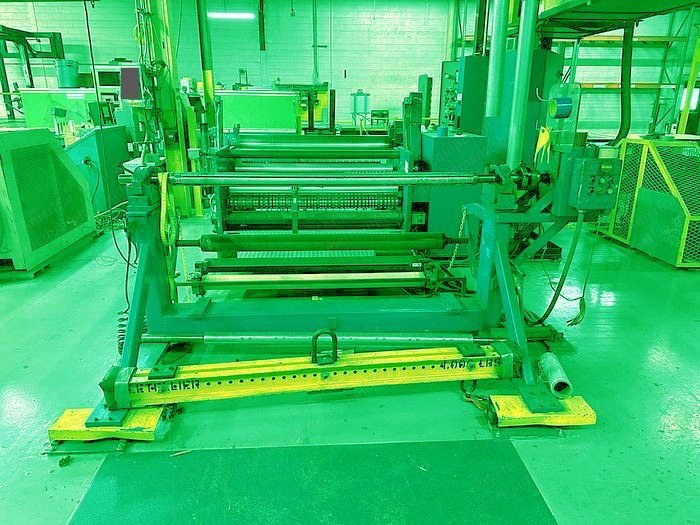 Shanks, 828, 2000, 62" Duplex Slitter Rewinder, 36" OD Rewind, Shear and Score Slitting, 25HP