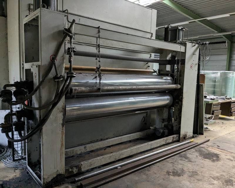 Schott & Meissner, Two Roll Calender, 1995, 2600mm Working Width, Max 300C, Thermal Oil Heated