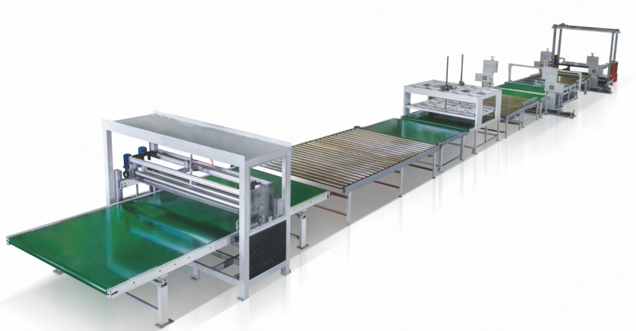 NovaStar, MA254, Automatic Foam Mattress Glue Coating Production Line, 2100mm Max Width, 350mm Max Height, 31kW