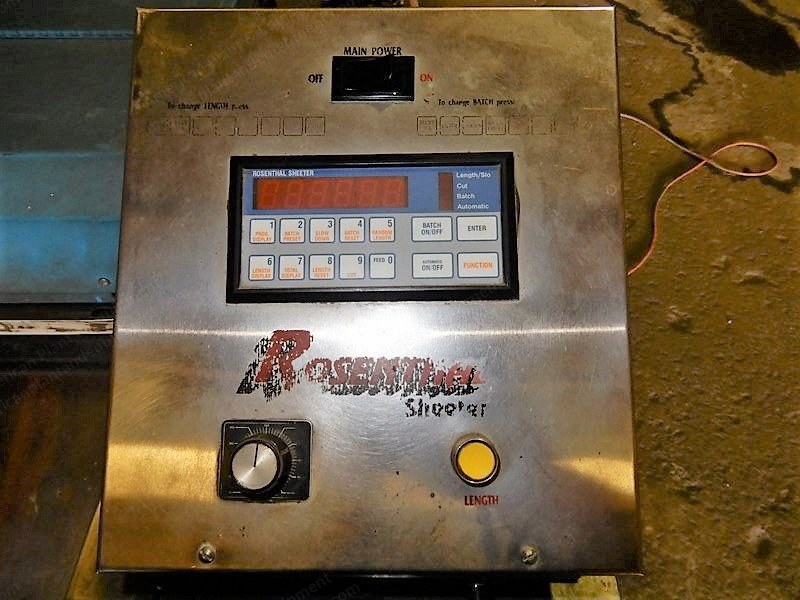 Rosenthal, WAS5-HUBUBZTEA-24, Sheeter, 60 inch Width, 2 Uncoilers
