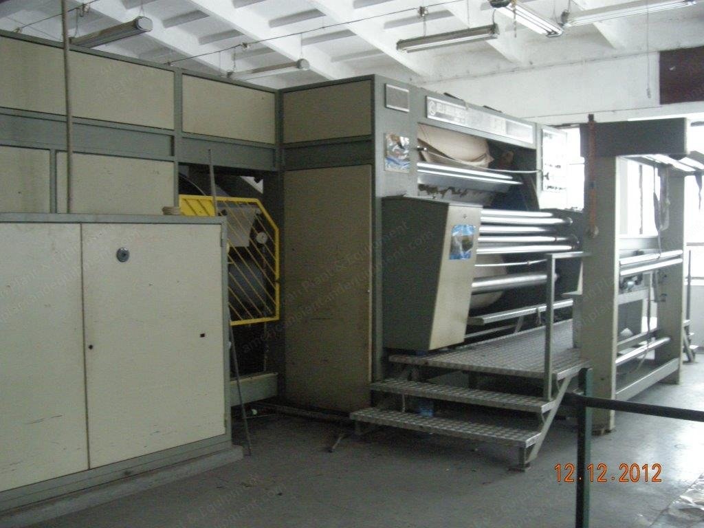 Biella, Cadet 1300, 1990, Decatizing Machine, with Merrow Sewing Machine