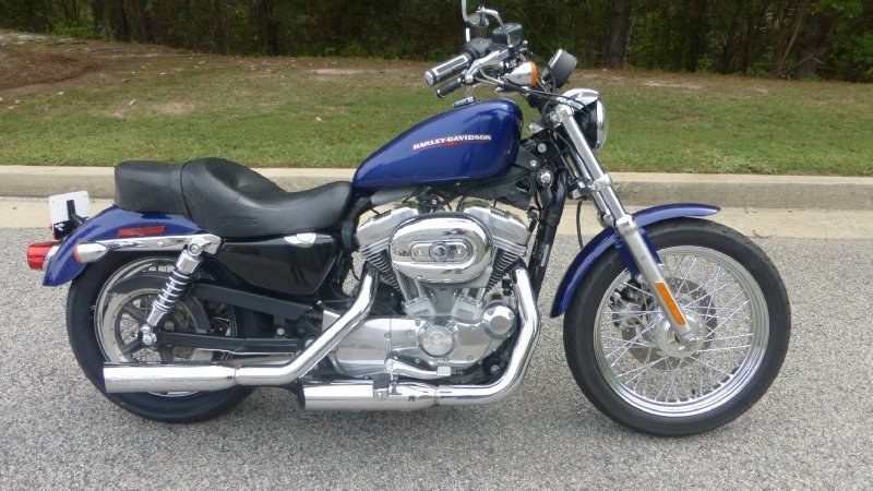 Harley-Davidson, 883 Low Sportster, 2007, 883cc, Deep Cobalt, 10105 Miles