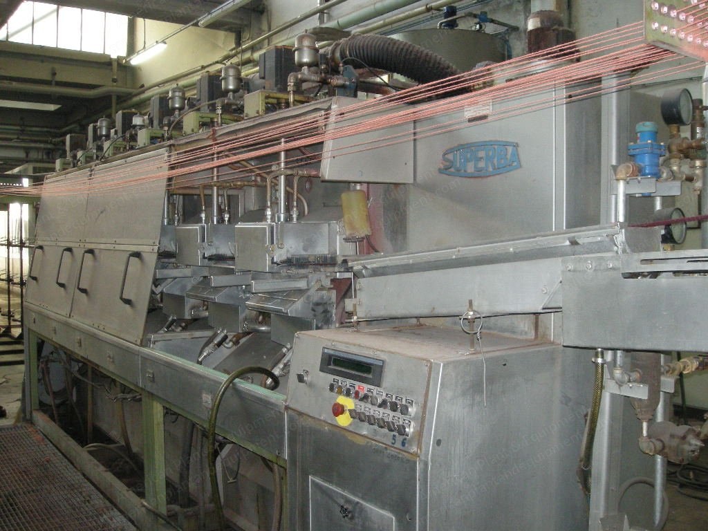 Superba, TVP 28-311/931G, 1984, Relaxing Space Dyeing Line, 6 Colors, 250mm Belt Width, 36-Head Winder