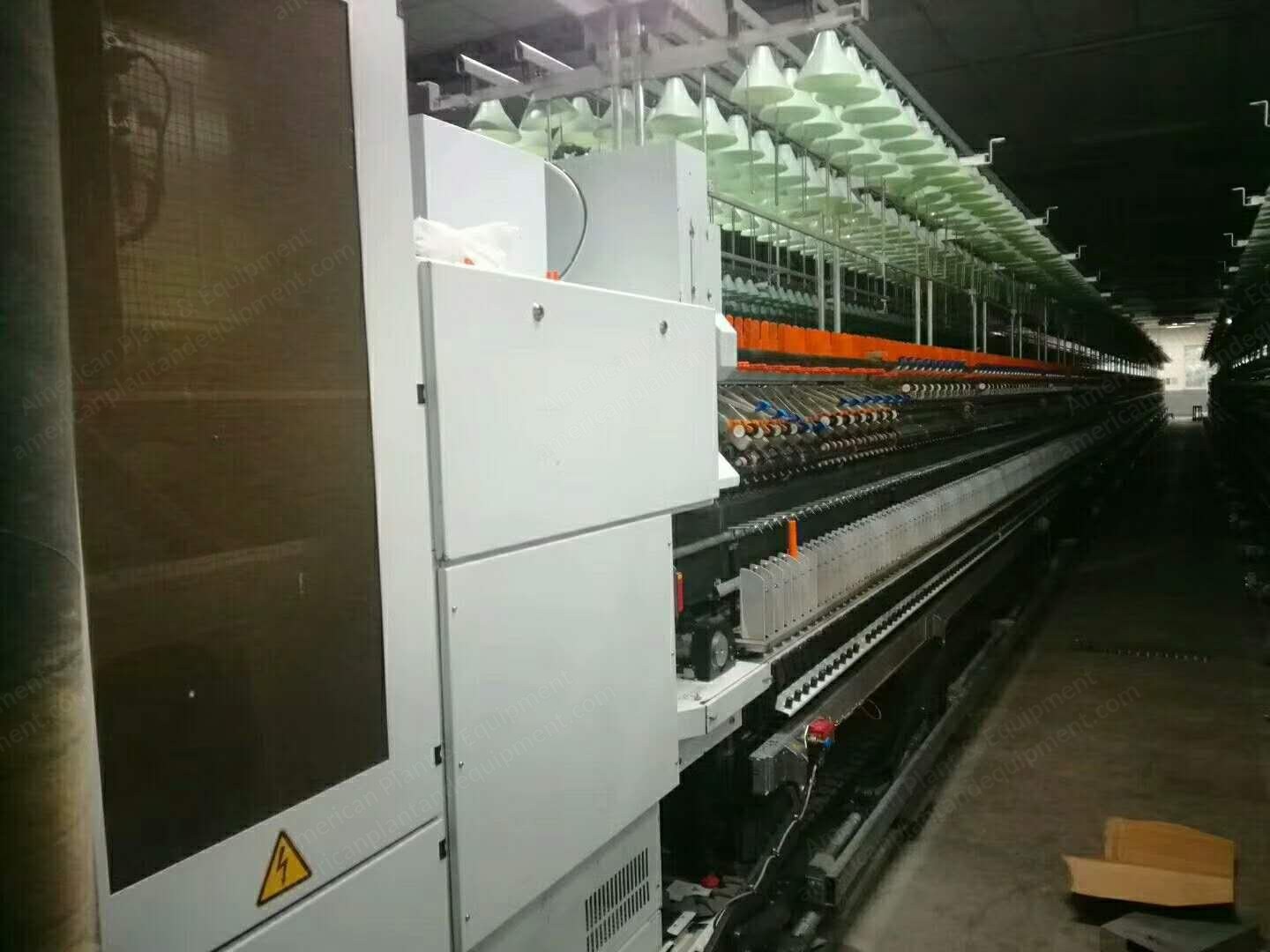 Zinser, FL 670, 2006, Ring Spinning Machine, 1200 Spindles, Spandex Core Yarn Device