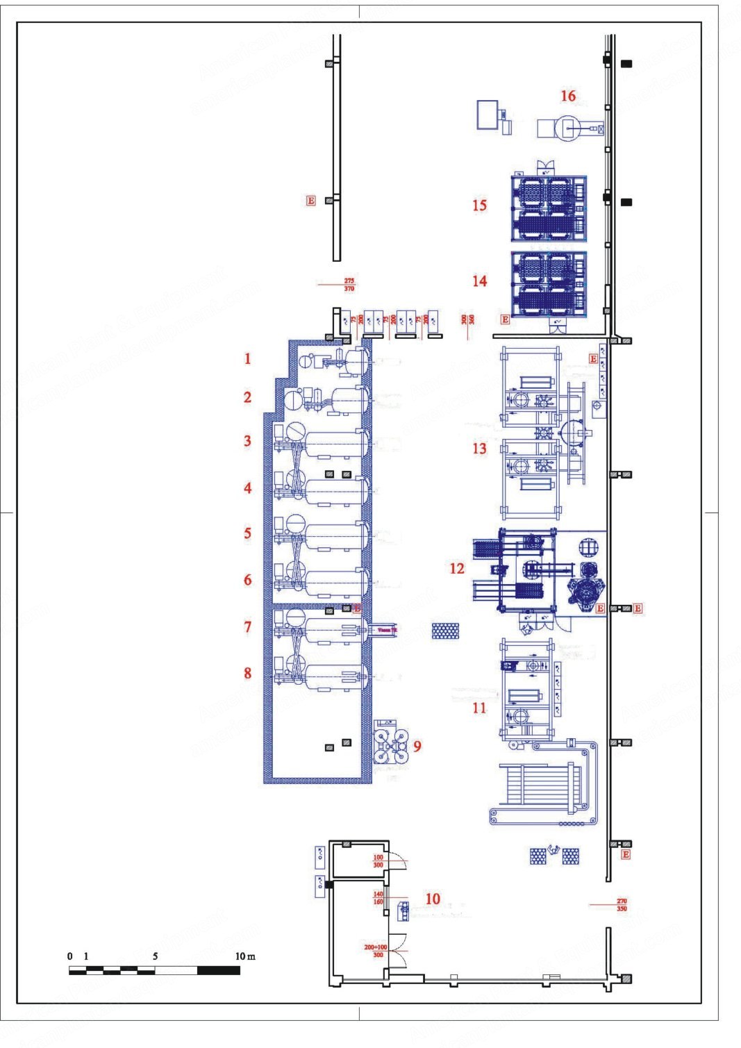 Complete Yarn Dyehouse, 10 to 18 Tons per Day Capacity, with Flainox Dyeing Machines and Dettin Dryers