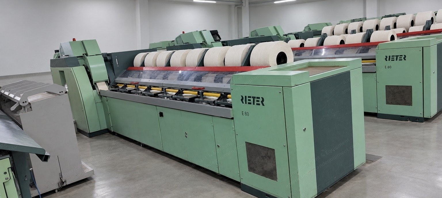 Rieter, E80, 2016, Combers, Single Delivery, Automatic Can Changer, 24 x 48 Inch Can