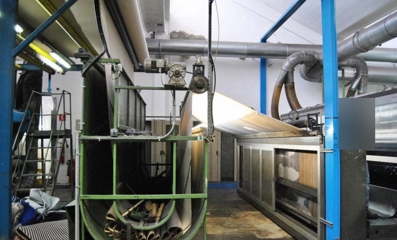 Henry Paulus, Carpet Back Coating-Shearing Finishing Line, 1996, 4200mm Working Width, Mario Crosta Shearing, Magatron Cutting