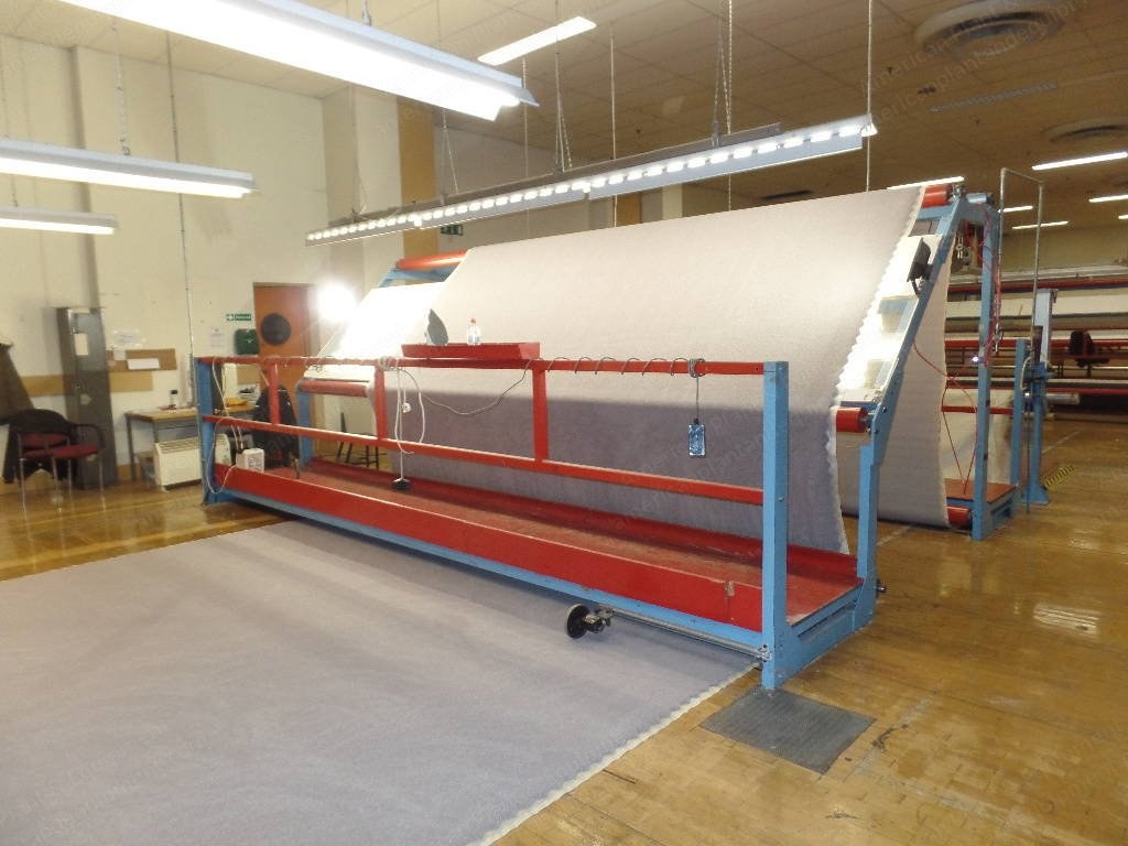 Inspection Frame, 5000mm Width, Re-Roll Units, Soft Backed Carpet